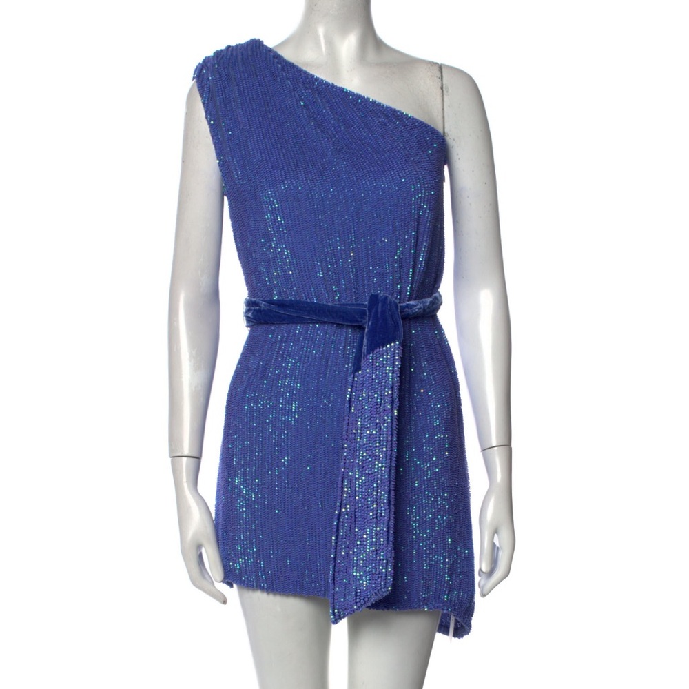Retrofête Ella Sequin One-Shoulder Mini Dress